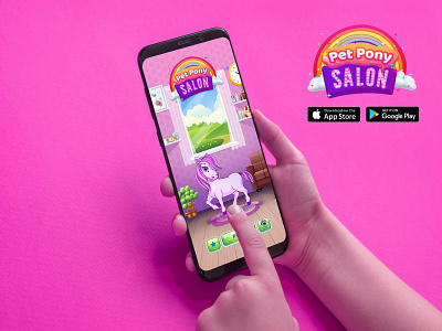 Pet Pony Salon design game design illustration mobile mobile games