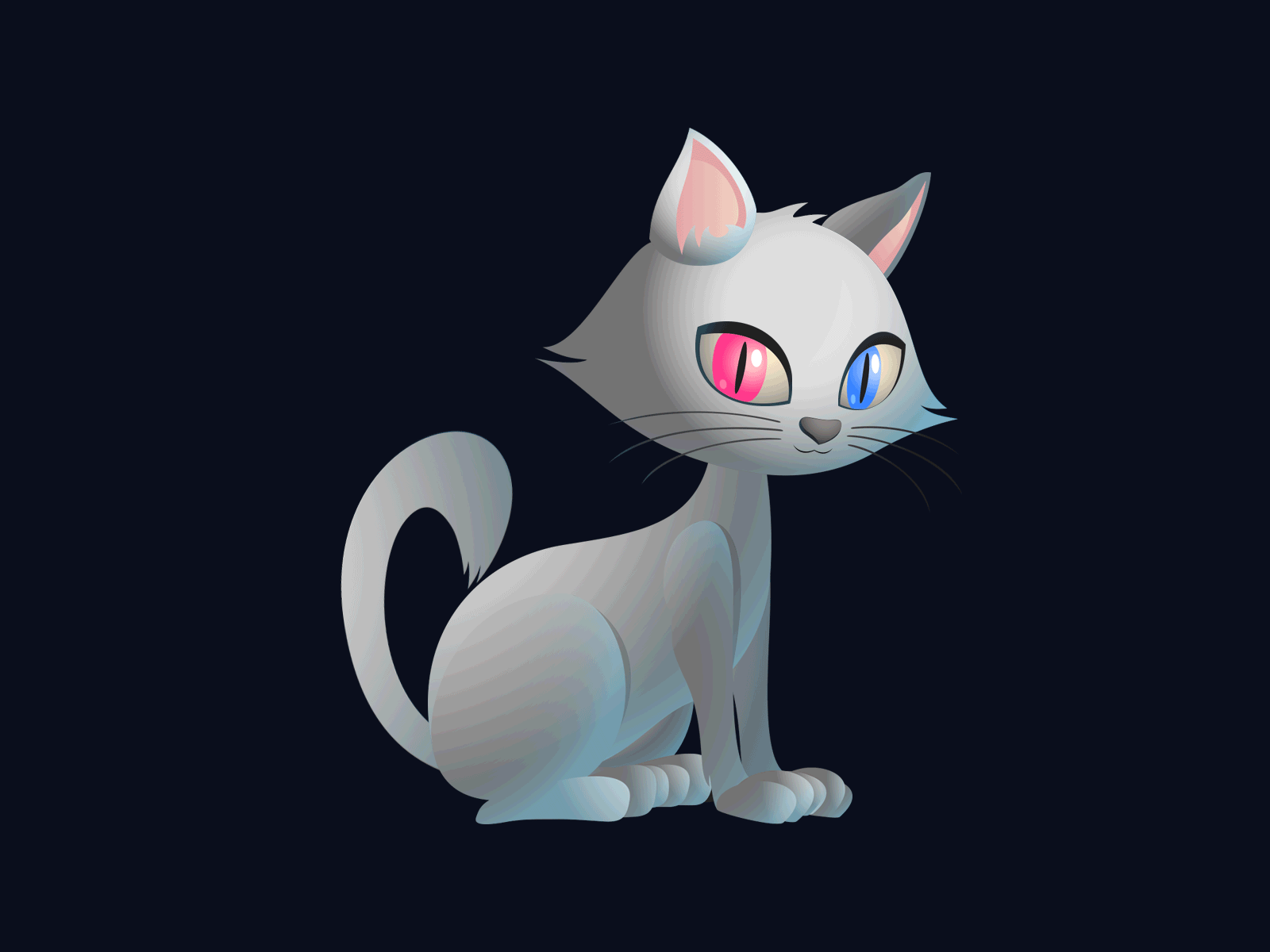 Amorous Cat design illustration vector