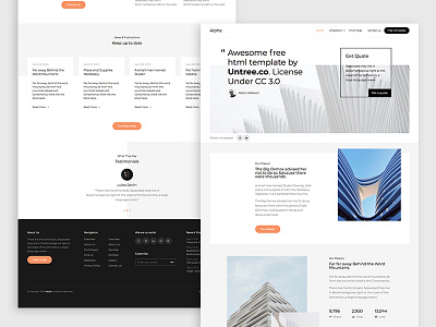 Alpha Free HTML5 Bootstrap 4 Template