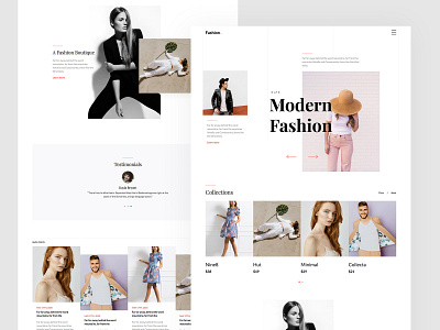 Fashion Free HTML5 Web Template bootstrap bootstrap 4 fashion free template freebie html style uiux website