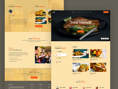 Meal Free HTML5 Template bootstrap4 css free freebie html onepage ui ux webdesign webpage website