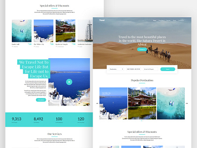 Travel Free HTML Template bootstrap 4 branding design free free html free template freebie html onepage ui ux website