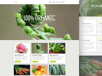 Probootstrap Green (Free HTML) bootstrap farming gardening responsive template ui ux website