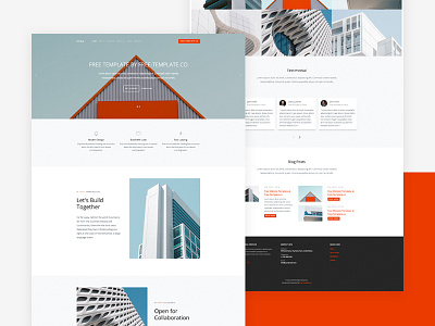 Hexa Free Template by Free-Template.co bootstrap design free html template ui ux website