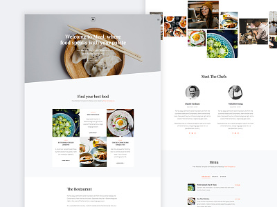 Meal Free Website Template by Free-Template.co