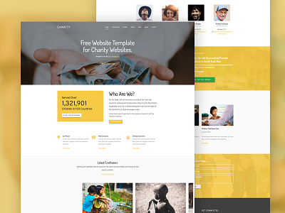Charity Free Website Template by Free-Template.co bootstrap design free html template ui ux website