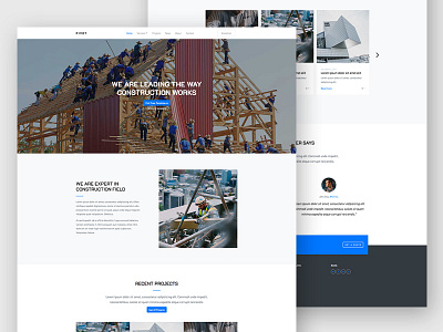 Pivot Free HTML Template For Construction Websites bootstrap bootstrap 4 design freebies html photography ui ux
