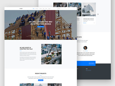 Pivot Free HTML Template For Construction Websites