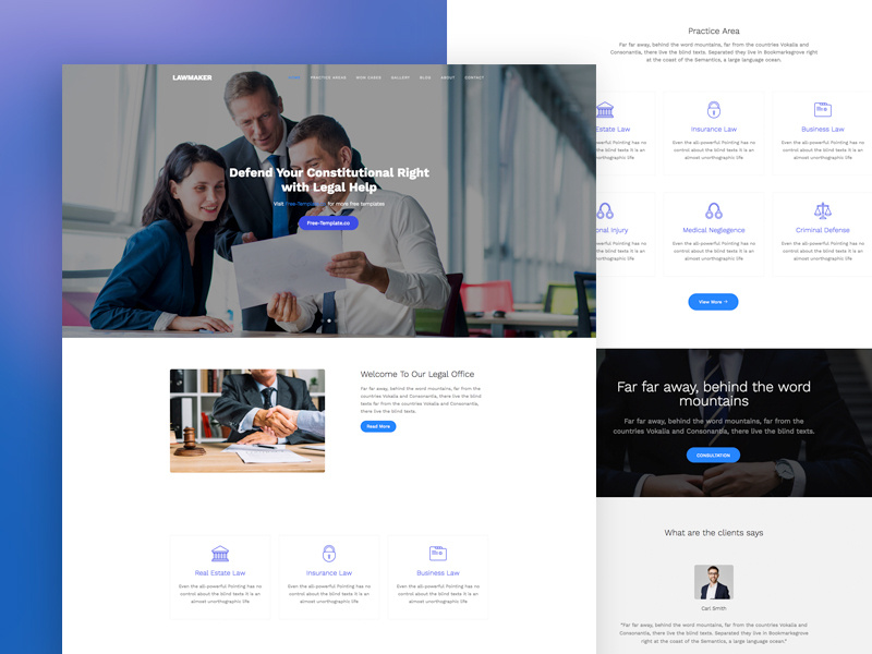 LawMaker Free Website Template by Free-Template.co by Joefrey Mahusay ...