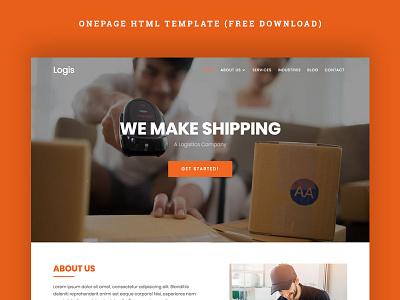 Logis Onepage HTML Template (Free Download) css css3 design html html 5