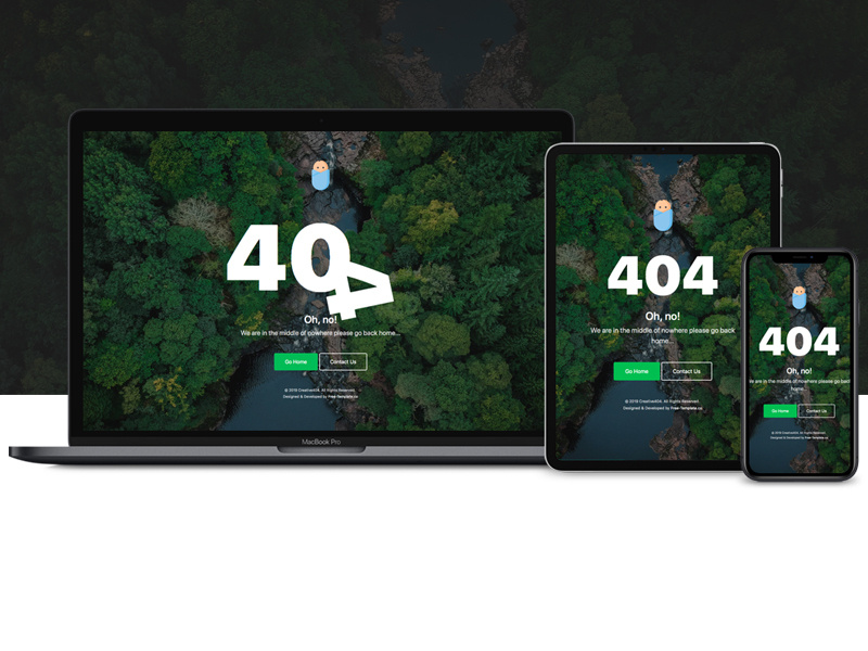 Creative 404 Page by Free-Template.co html free 404 error page 404 page 404