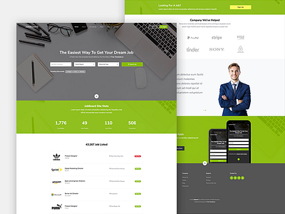 New Jobboard Free Website Template by Free-Template.co
