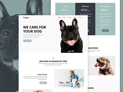 Dogger Free HTML Website Templates by Free-Template.co bootstrap bootstrap 4 dogs free template freebie html pets ui ux website