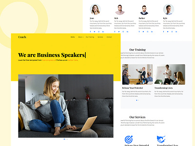 Coach Free Template by Free-Template.co bootstrap 4 coach coaching design download free html motivational speaker ui ui design