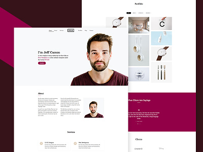 Albedo Free Website Template for Portfolio by Free-Template.co