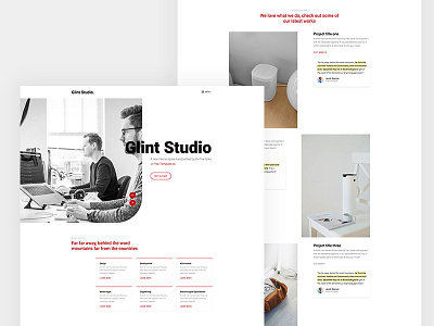 Glint OnePage Website Template by Free-Template.co