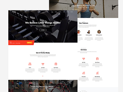 Stamina Free HTML Template for Fitness Webiste