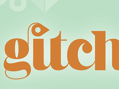 Gitcha Logo branding design lettering logo typography