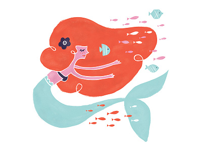 Happy Mermaid by Signorina Navarra on Dribbble