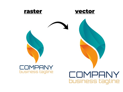 logo edit & vector tracing