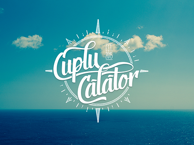 Cuplu Călător branding handwritten identity logo logotype mark travel typeface typography