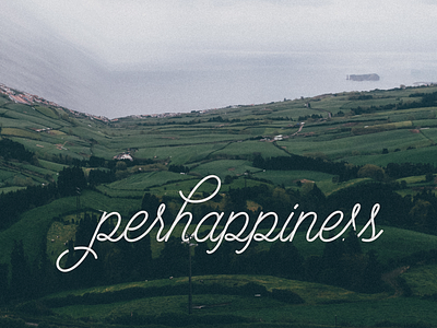 Perhappiness calligraphy lettering type typeface typography