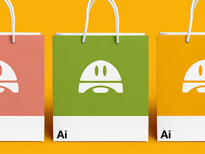 Ai shopping bag design brand branding graphic design logo package design product design