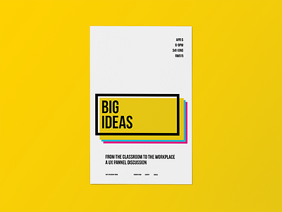Big Ideas Poster advertising brand branding identity typography