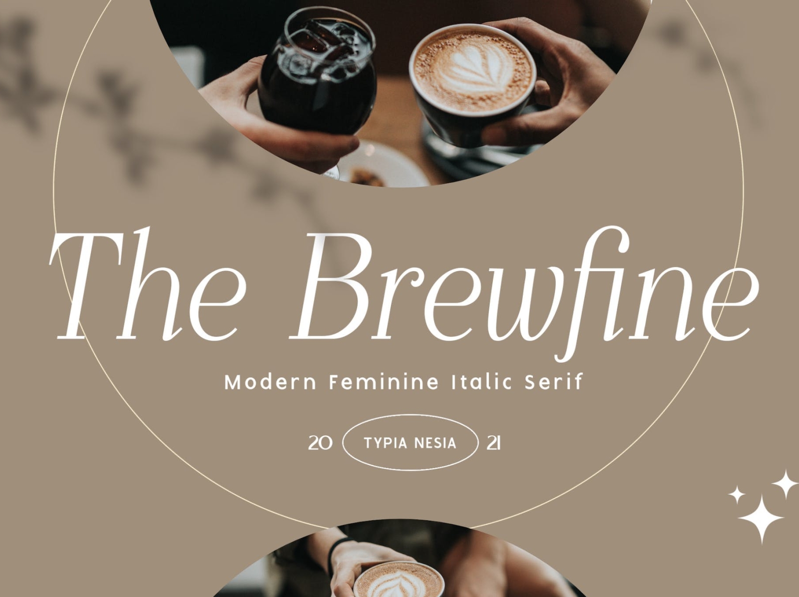 The Brewfine - modern feminine italic serif font