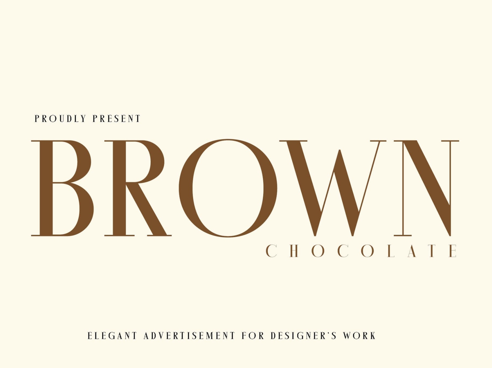 Brown Chocolatte Font advertisement advertisement font app branding brown chocolate design display font graphic design illustration logo magazine minimal modern typography ui ux vector vintage