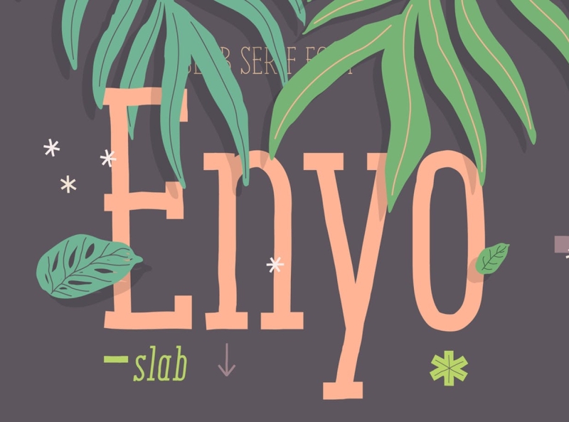 Enyo Slab Font app branding design display display font font graphic design handwritten illustration logo monoline stationery typeface typography ui ux vector