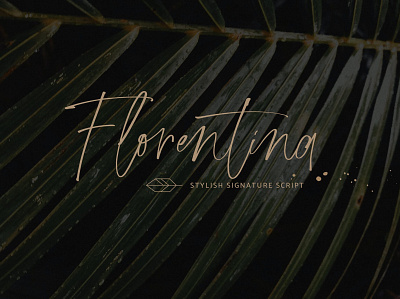 Florentina Font app branding design display display font font graphic design handwritten illustration logo minimal script font signature typeface typography ui ux vector vintage