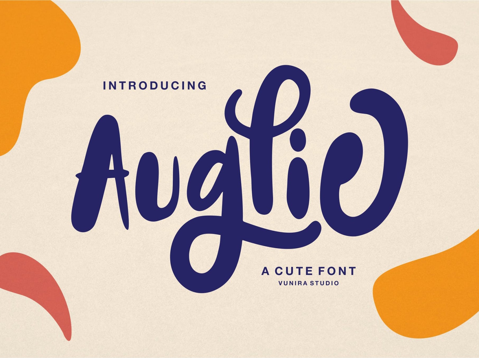 Auglie | A Cute Font app branding calligraphy cute design display font font graphic design illustration logo minimal quotes typeface typography ui ux vector vintage