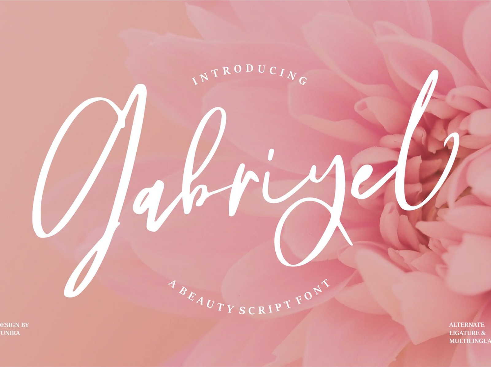 Gabriyel | Beauty Script Font 3d app beauty branding calligraphy design display font font graphic design illustration logo minimal modern script font typeface typography ui ux vector vintage