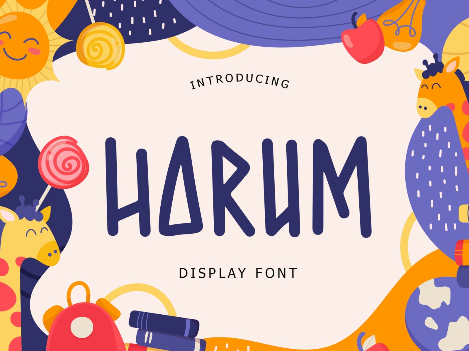 Harum Display Font app branding design display display font font graphic design illustration logo modern typeface typography ui ux vector vintage