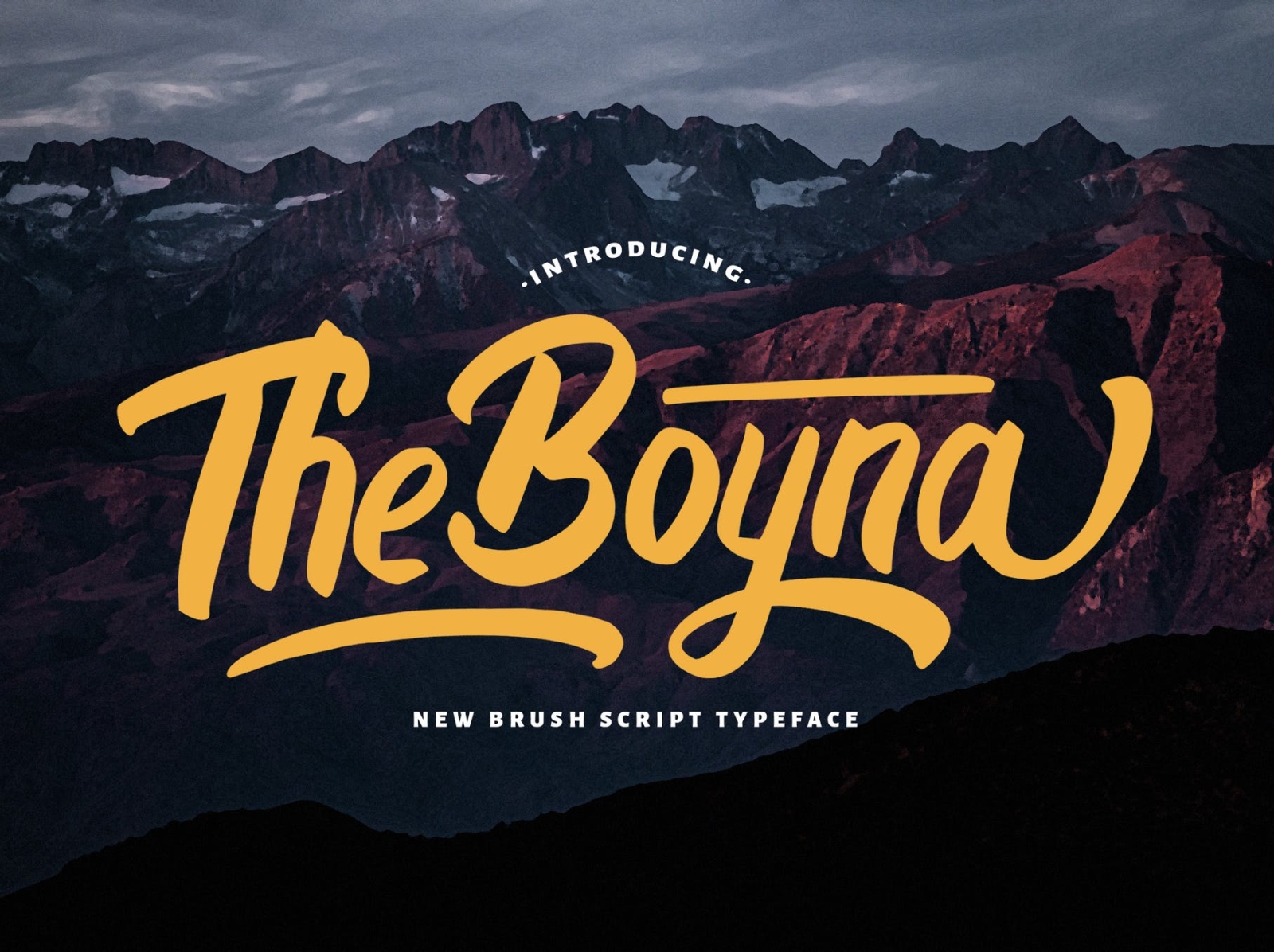 Boyna - Bold Script Font app bold bold font branding design font graphic design illustration logo mountain rounded rounded font script font typography ui ux vector vintage