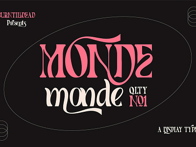 Monde Display Font app branding classy design display display font font graphic design illustration lettering logo typeface typography ui ux vector