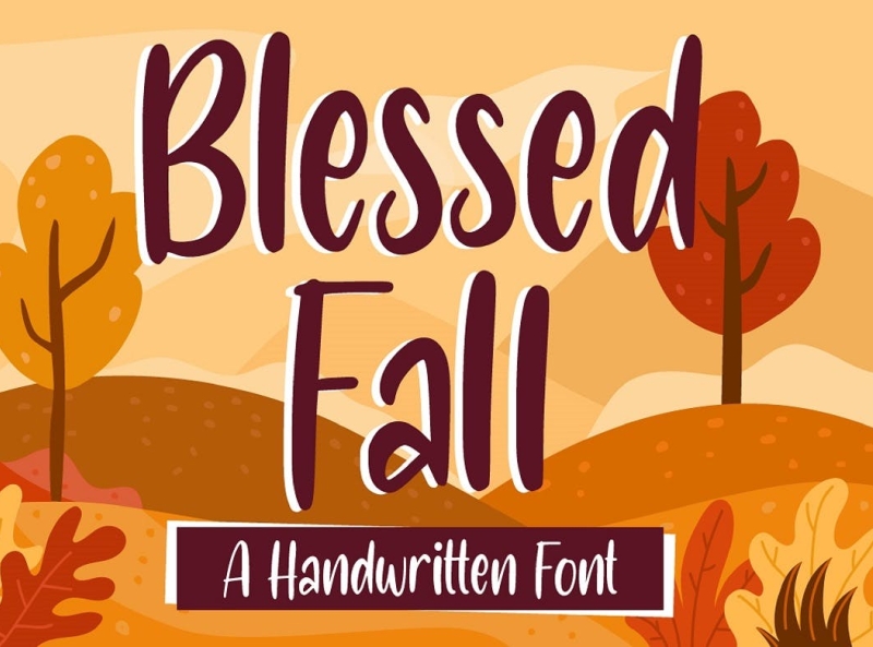 Blessed Fall - Handwritten Font