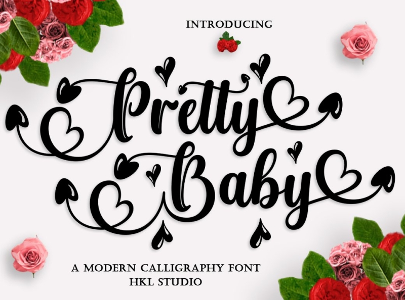 Pretty Baby Script Font by Display Fonts on Dribbble