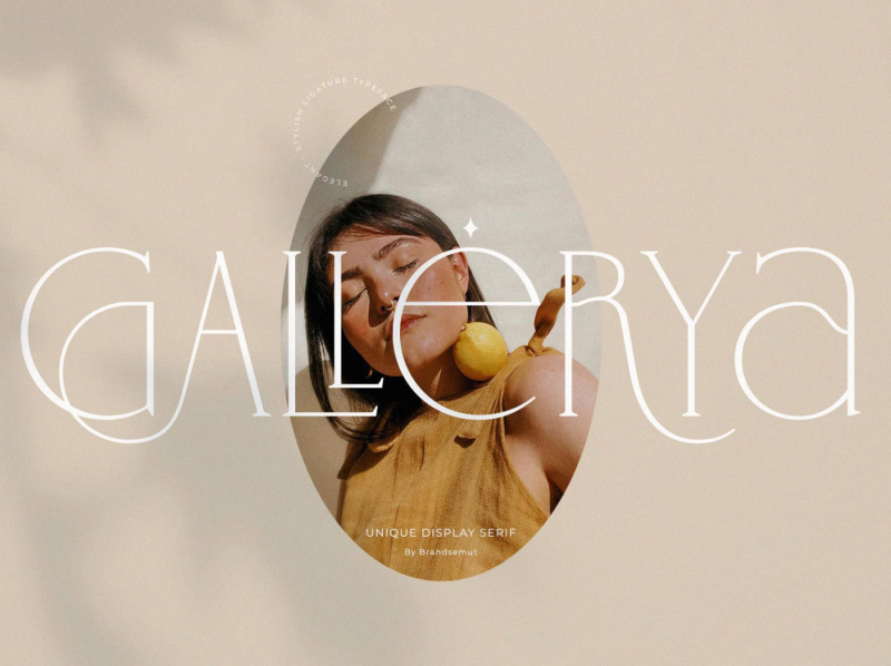 Gallerya - Unique Ligature Typeface by Display Fonts on Dribbble