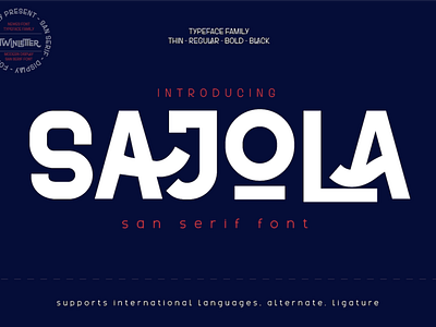 Saejola Font app branding design display display font font graphic design illustration logo typeface typography ui ux vector