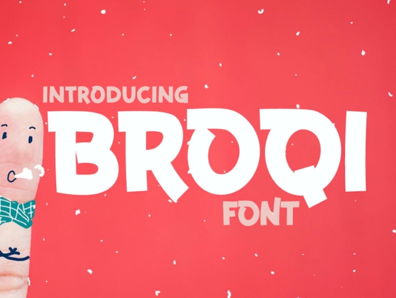 Broqi Font 3d animation app branding design display display font font graphic design illustration logo motion graphics typography ui ux vector