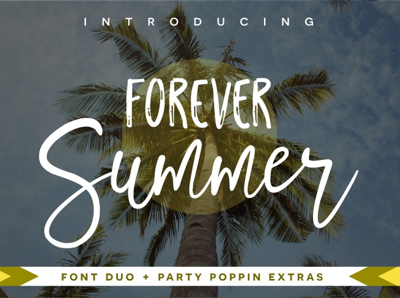 Forever Summer Font Duo animation app branding design display display font font forever graphic design illustration logo summer typeface typography ui ux vector