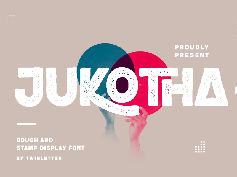 Jukhota Vintage Font 3d animation app branding design display display font font graphic design illustration logo motion graphics retro typography ui ux vector vintage vintage font