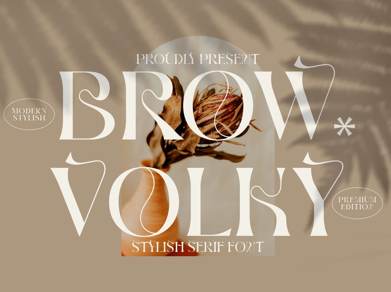 Brown Volky Stylish Serif Font