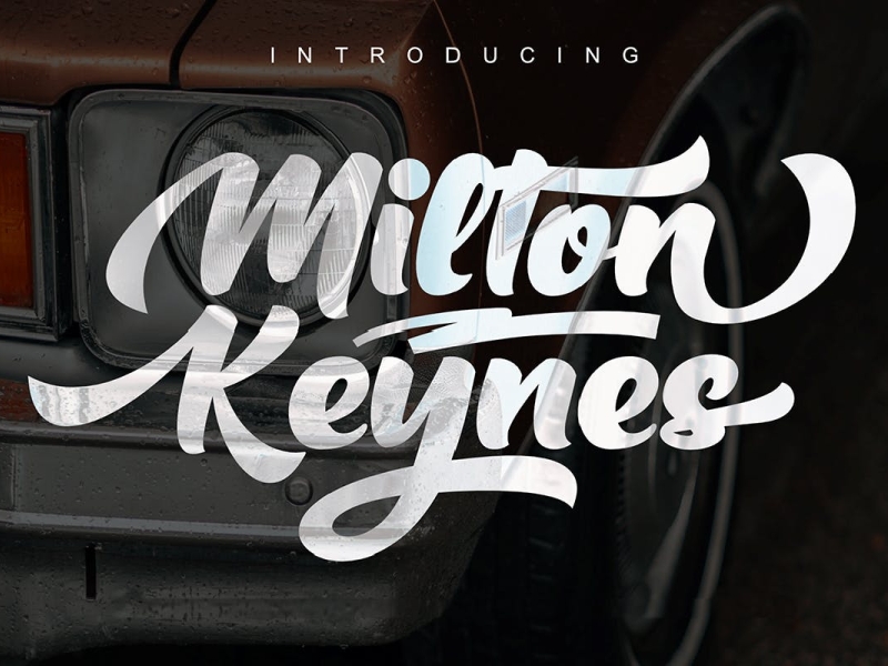 Milton Keynes - Authentic Bold Script Font