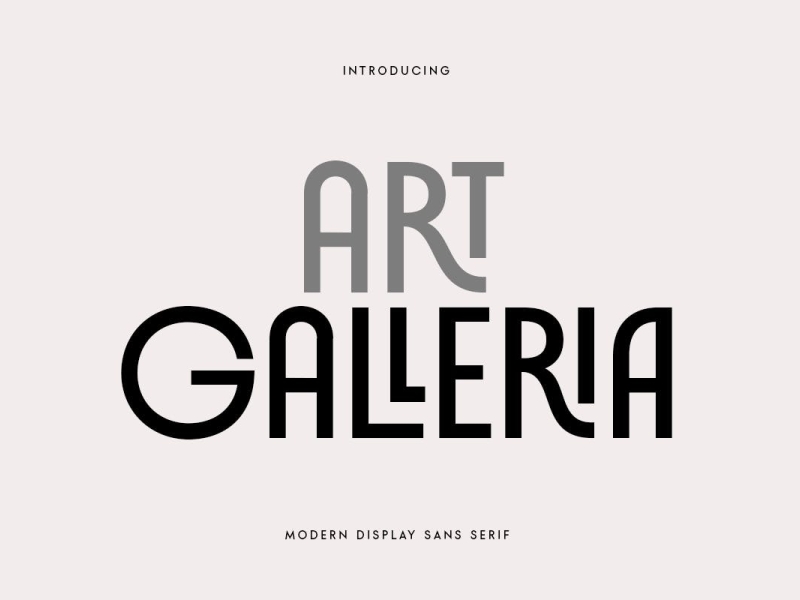 Art Galleria Modern Display Font app art branding design display display font font graphic design illustration logo modern typography ui ux vector