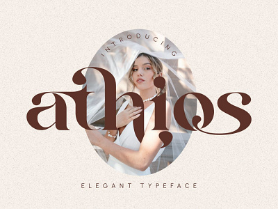 Athios - Elegant Typeface app branding design display elegant font graphic design illustration logo typography ui ux vector