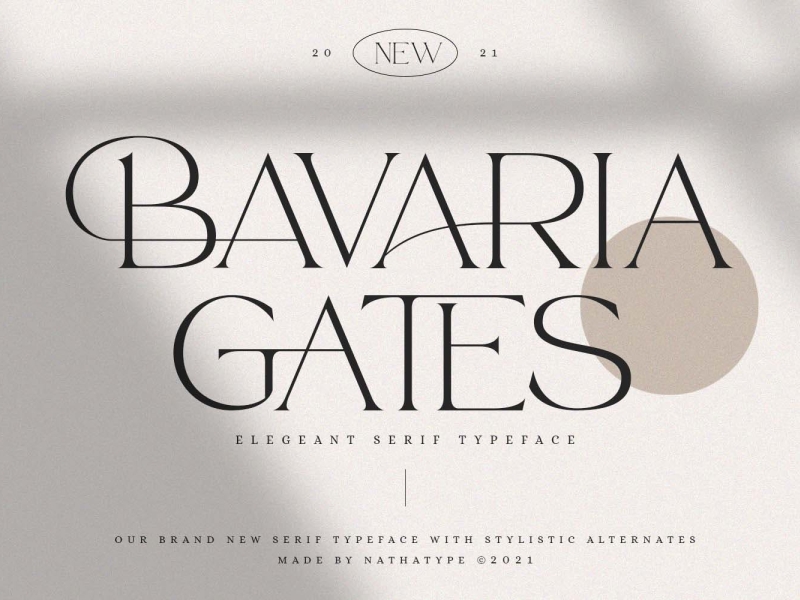 Baavaria Gates Font app branding design display display font font graphic design illustration logo serif serif font typography ui ux vector