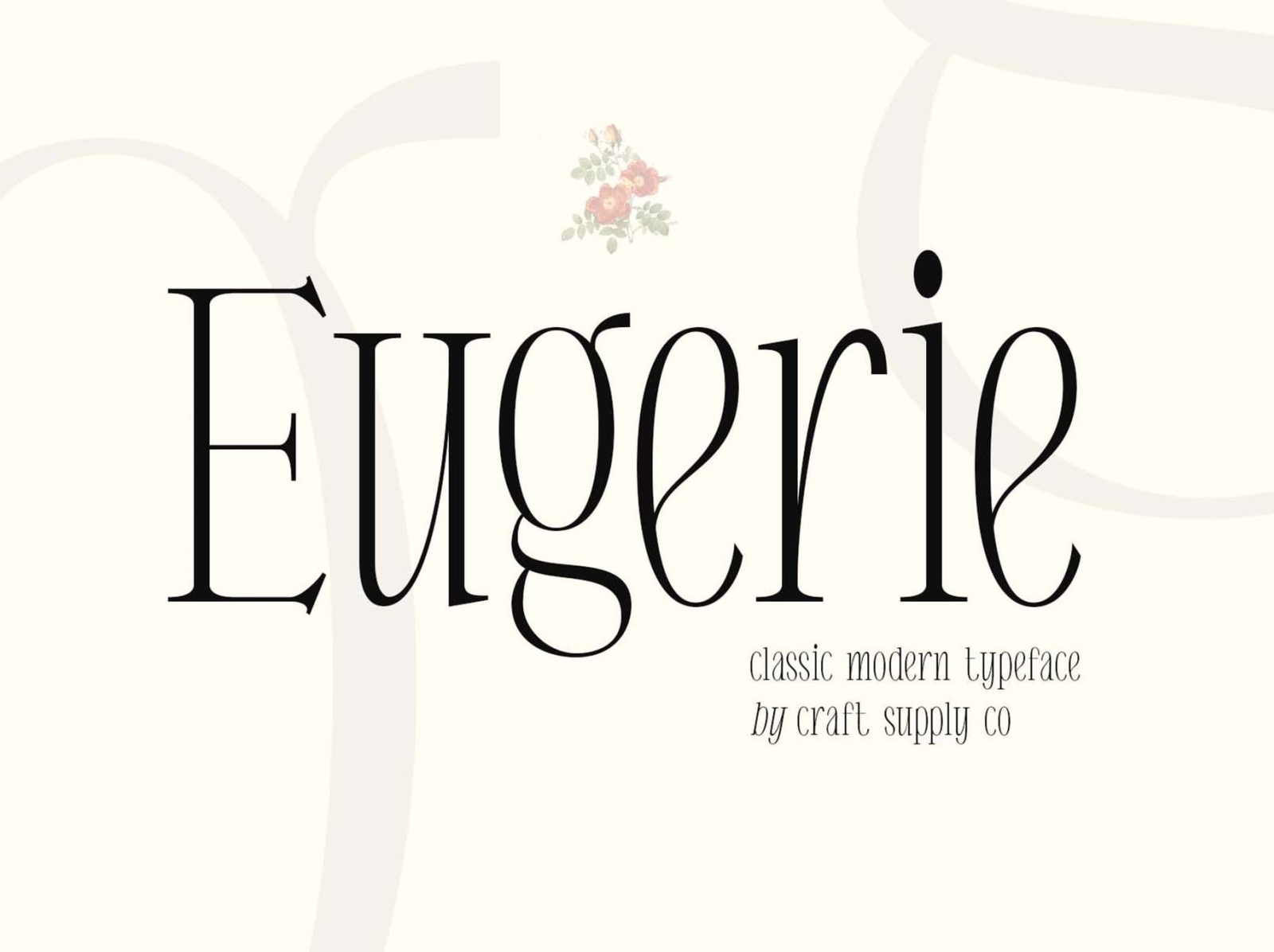 Eugerie - Classic Modern Typeface app branding classic design display font graphic design illustration logo modern typeface typography ui ux vector